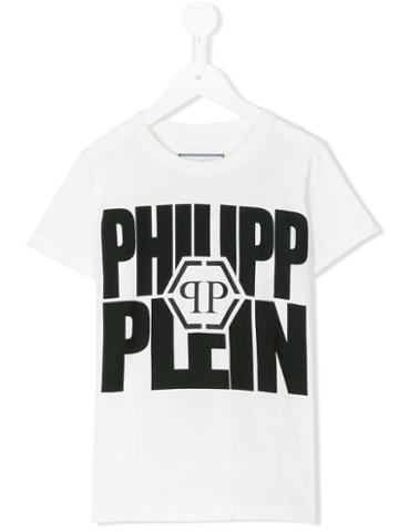 Philipp Plein Kids - Printed T-shirt - Kids - Cotton - 8 Yrs, White