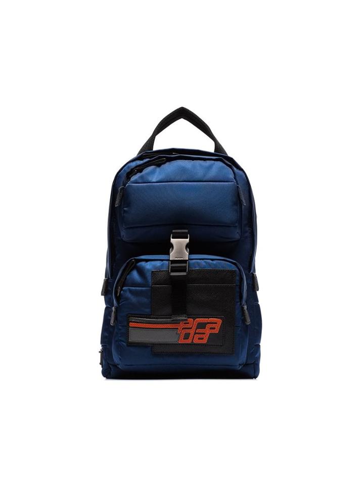 Prada Blue Small Nylon Cross Body Backpack