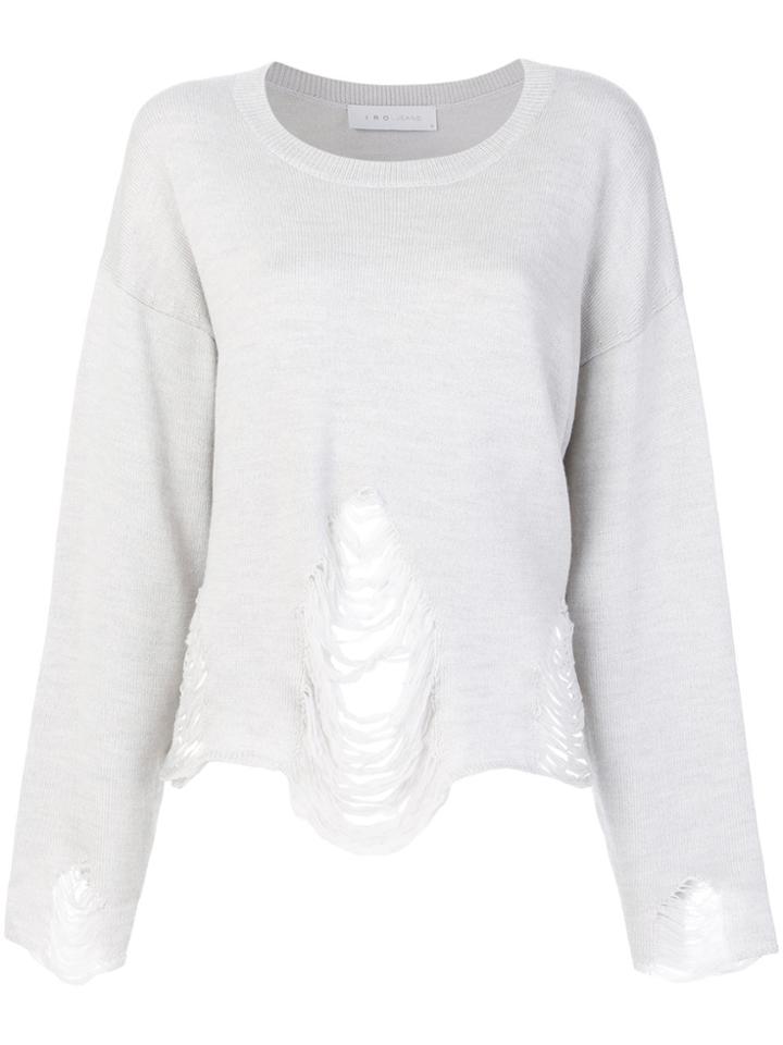 Iro Distressed Sweater - Grey