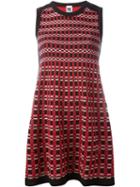 M Missoni Contrast Trim Plaid Knitted Dress, Women's, Size: 46, Black, Cotton/polyamide/polyester/viscose