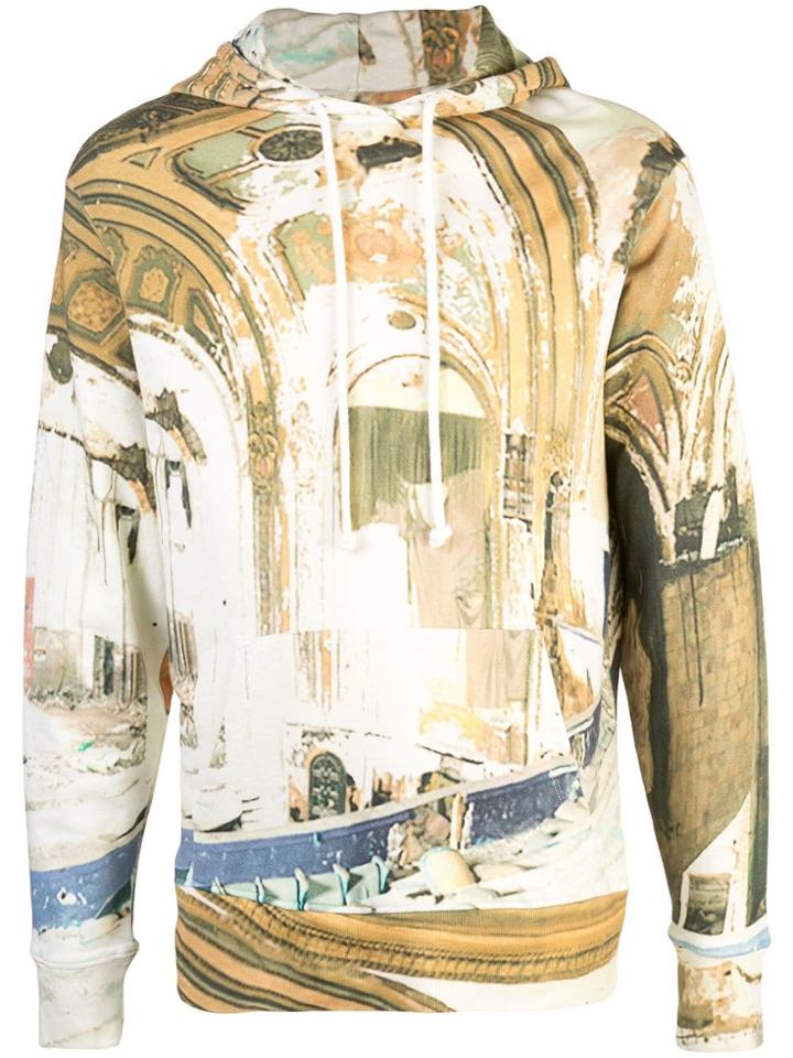 424 Faded Print Hoodie - Multicolour
