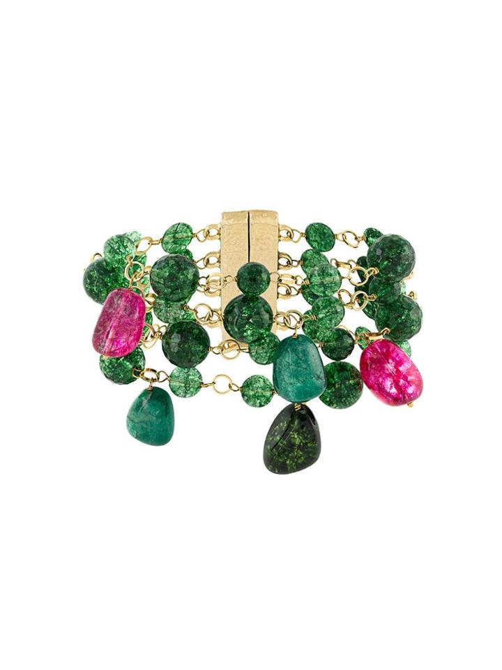 Rosantica Chain Stone Bracelet - Metallic