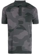 Napa By Martine Rose Camouflage Print Polo Shirt - Grey