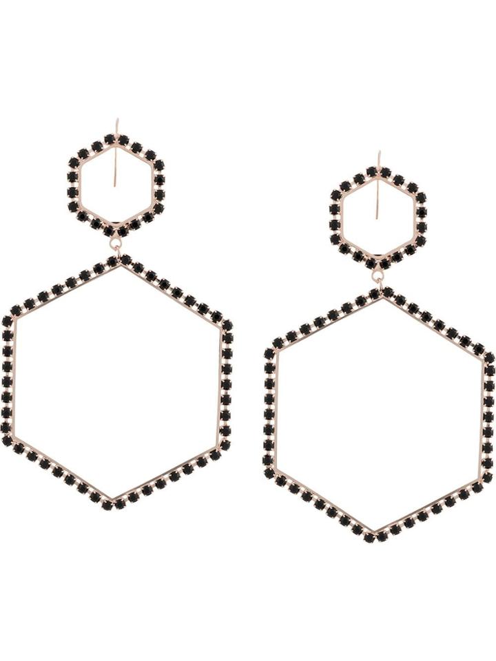 Isabel Marant Geometric Maxi Earrings - Black