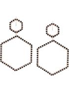 Isabel Marant Geometric Maxi Earrings - Black