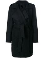 Pierantoniogaspari Textured Panel Trench Coat - Black