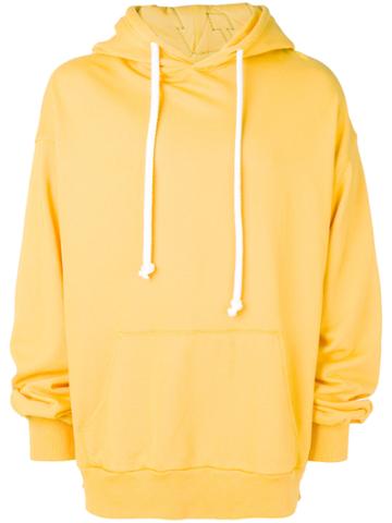 The Incorporated Letter Patch Hooded Sweatshirt - Yellow & Orange
