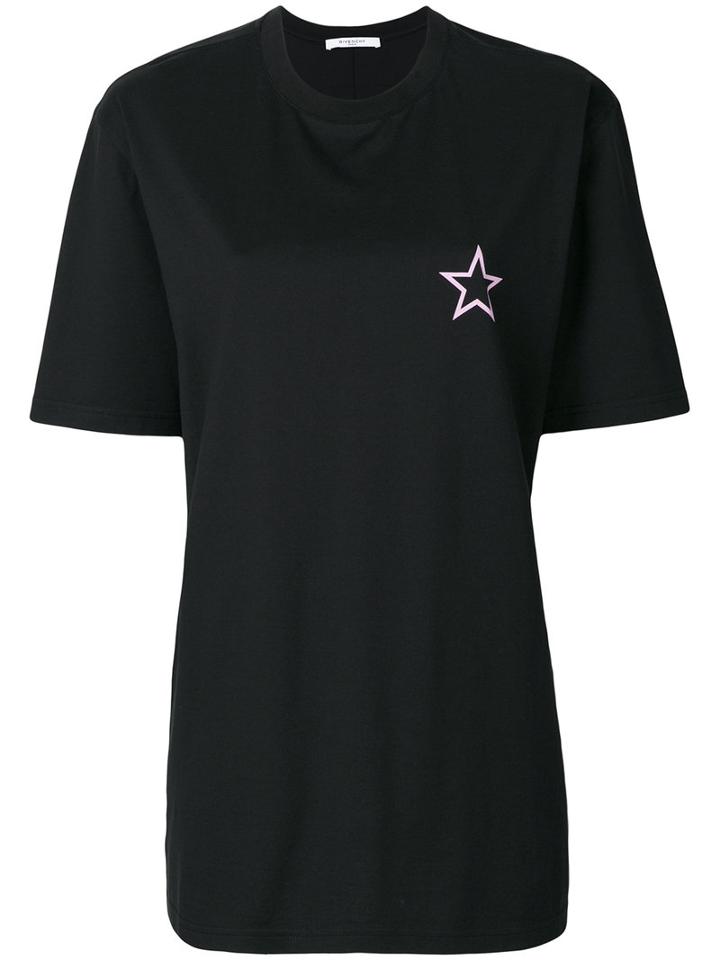 Givenchy - Columbian-fit Star Print T-shirt - Women - Cotton - L, Black, Cotton