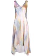 Sies Marjan Miriam Printed V-neck Midi Dress - Multicolour