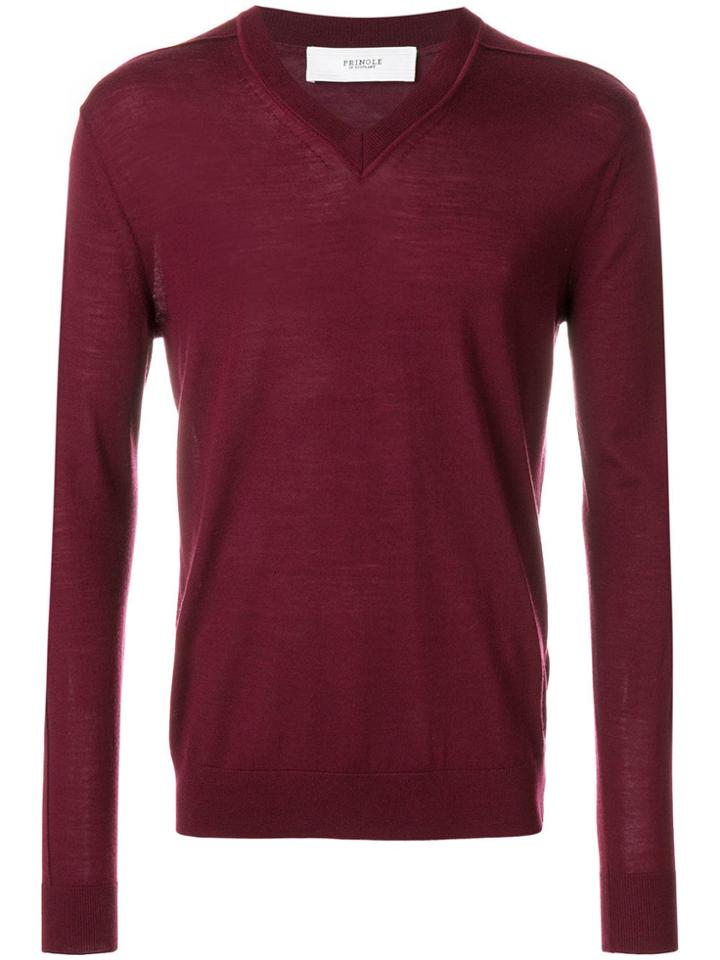 Pringle Of Scotland V-neck Jumper - Pink