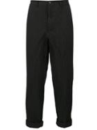 Comme Des Garçons Homme Plus Cropped Trousers, Men's, Size: Xl, Black, Polyester