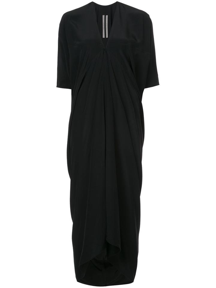 Rick Owens Boxy Wrap Dress - Black