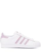 Adidas Side Striped Sneakers - White