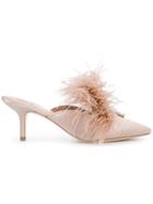 Tory Burch Elodie Embellished Mules - Nude & Neutrals