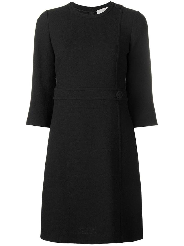 L'autre Chose Flared Midi Dress - Black