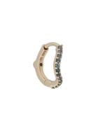 Maria Black Sapphire Wave Huggie Earring - Metallic
