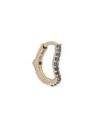 Maria Black Sapphire Wave Huggie Earring - Metallic