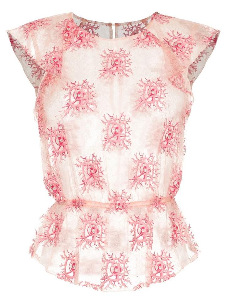 Manning Cartell Sheer Embroidered Top - Pink
