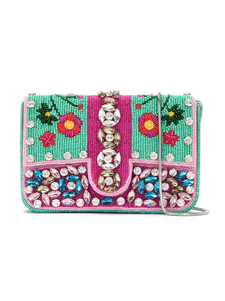 Isla Embroidered Shoulder Bag - Multicolour