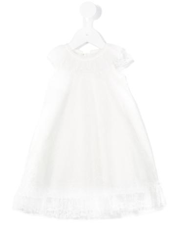La Stupenderia - Lace Overlay Dress - Kids - Polyamide/polyester/acetate/viscose - 18 Mth, Toddler Girl's, White