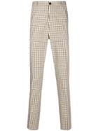 Kenzo Checkered Print Tailored Trousers - Nude & Neutrals