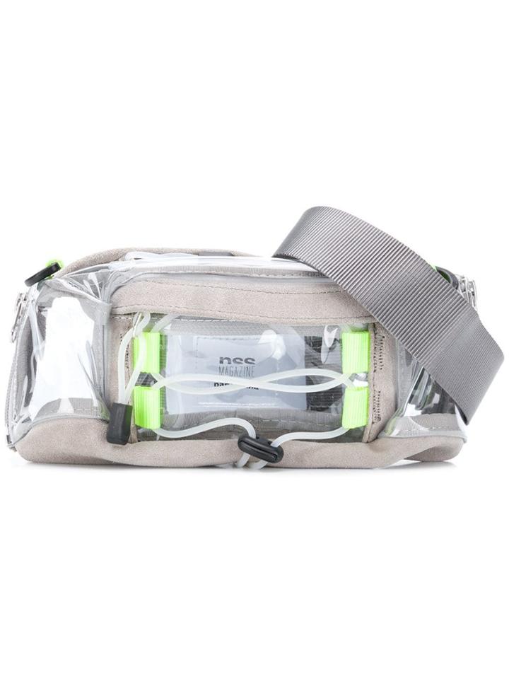 Nana-nana Perspex Panelled Belt Bag - Grey