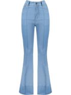 Amapô High Waist Flared Jeans, Women's, Size: 34, Blue, Cotton/spandex/elastane