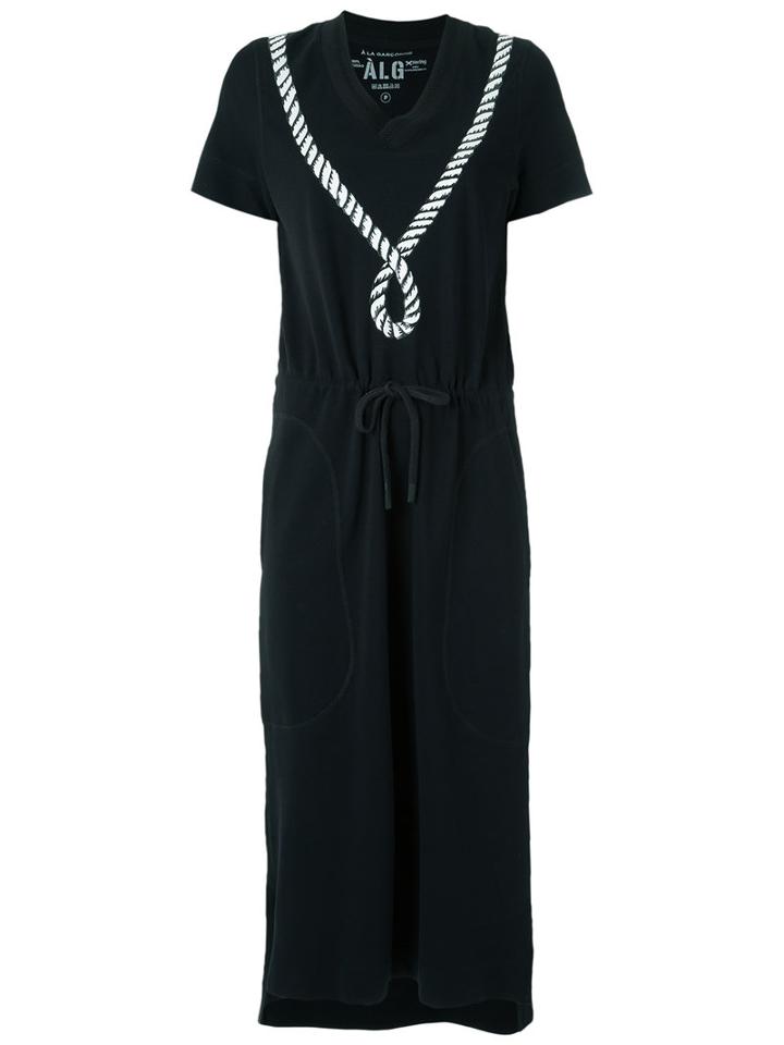 À La Garçonne - Midi Dress - Women - Cotton - G, Black, Cotton