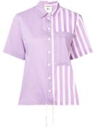 Semicouture Multi-striped Shirt - Purple