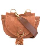 See By Chloé Small Collins Crossbody Bag, Women's, Brown, Calf Leather/cotton