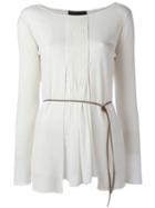 Fabiana Filippi Pleated Front Knit Top