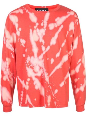 Luv Collections Tie-dye Long-sleeve T-shirt - Red