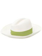 Borsalino Claudette Straw Hat - White