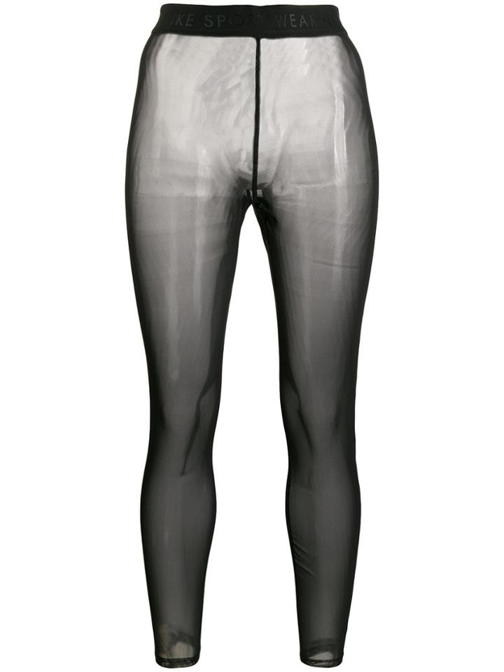 Nike Damen Logo Band Leggings - Black