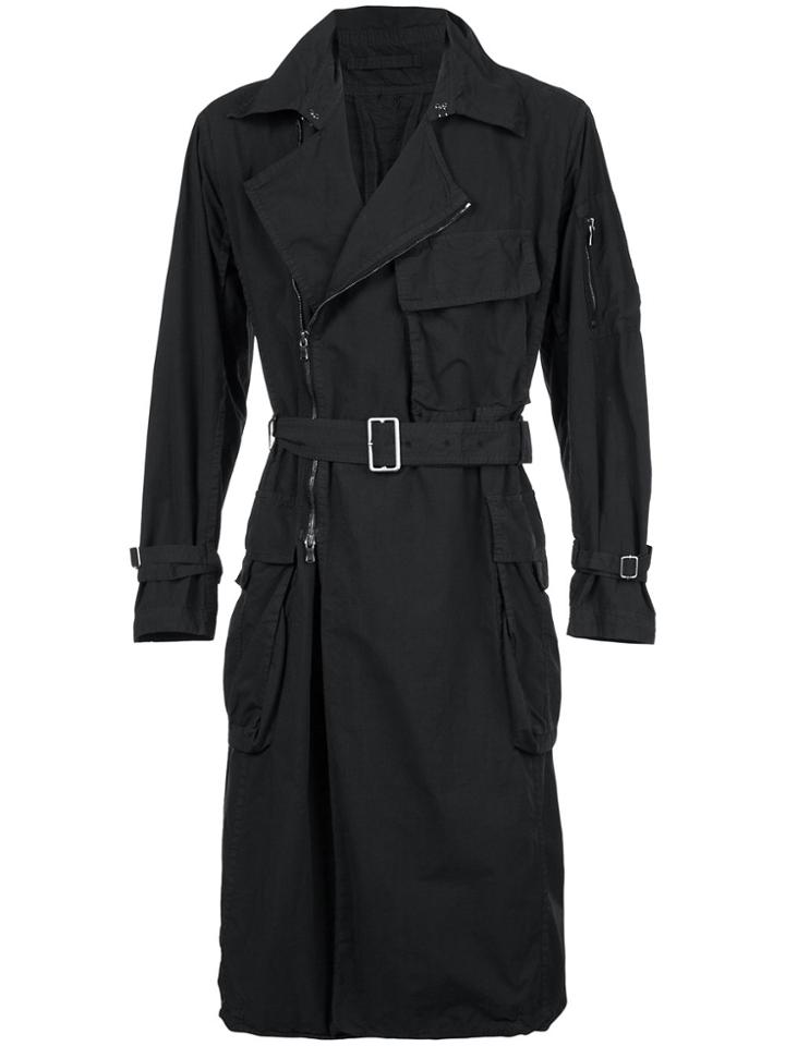 The Viridi-anne Belted Trench Coat - Black
