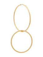 Maria Black Seniorita Hoop 50 And Circle Rock Charm Earring - Gold