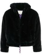 A(lefrude)e Faux Fur Bomber Jacket - Blue