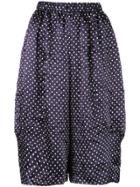 Comme Des Garçons Comme Des Garçons Oversized Polka Dot Shorts - Blue