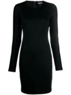 Just Cavalli Velvet Trim Dress - Black