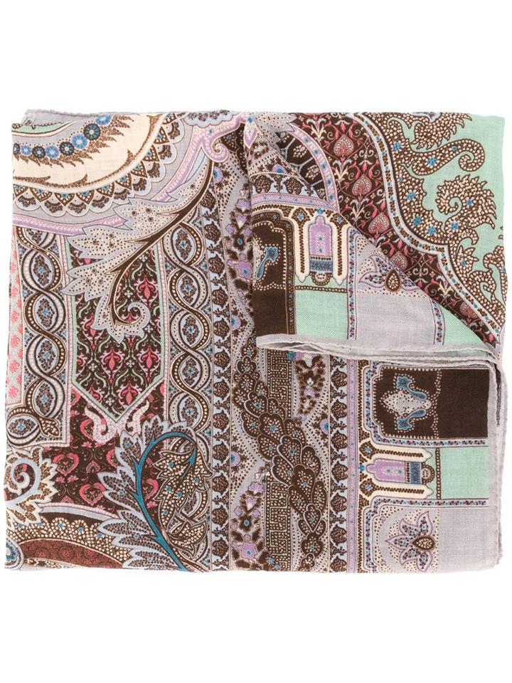 Etro Oriental Print Scarf
