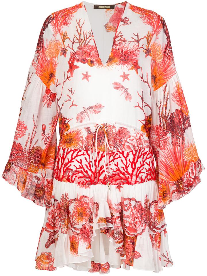Roberto Cavalli Coral Reef Print Dress - Yellow & Orange