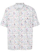 Paul Smith Fish Print Shirt - White