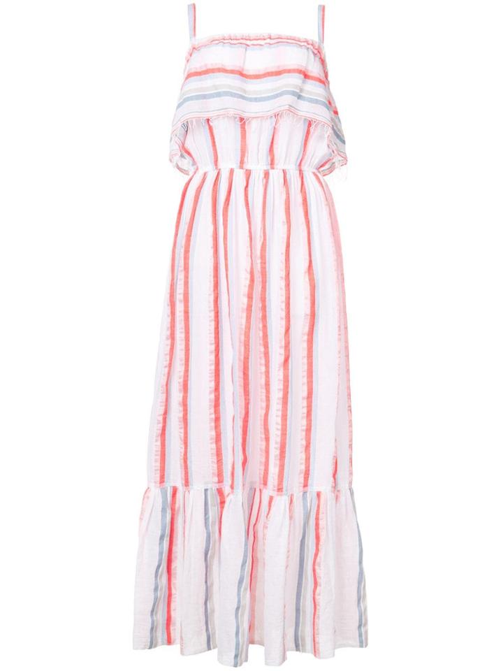 Lemlem Asha Ruffle Dress - Blue
