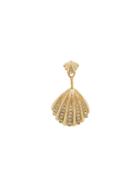 Yvonne Léon 18kt Gold And Diamond Seashell Earring