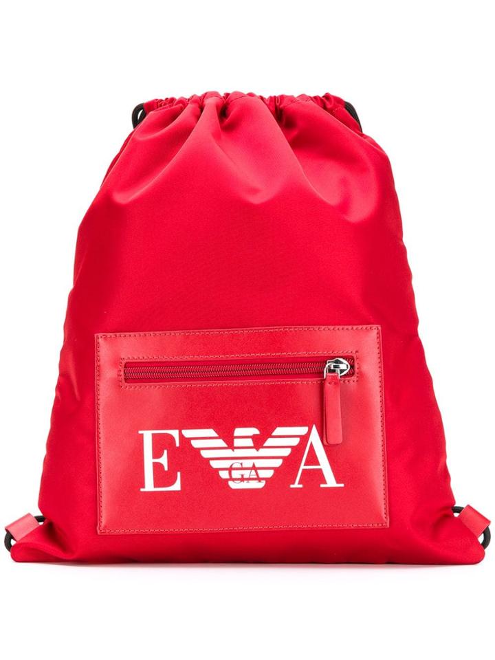 Emporio Armani Branded Gym Bag - Red