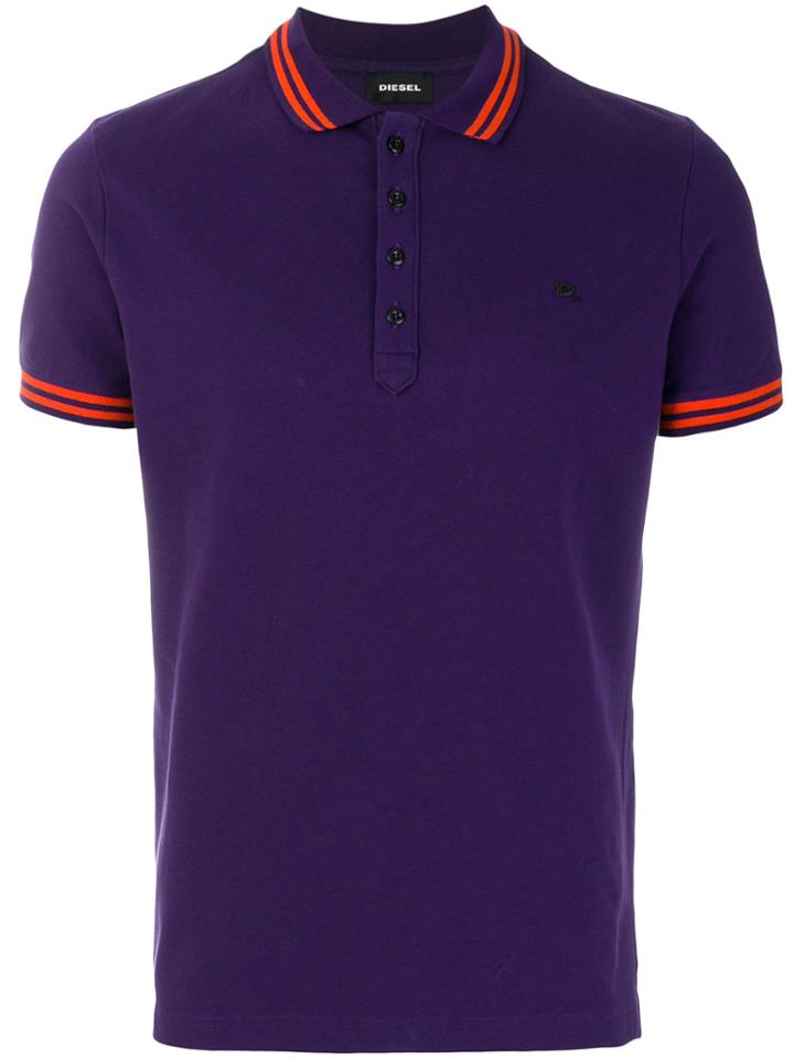 Diesel Casual Polo Shirt - Pink & Purple