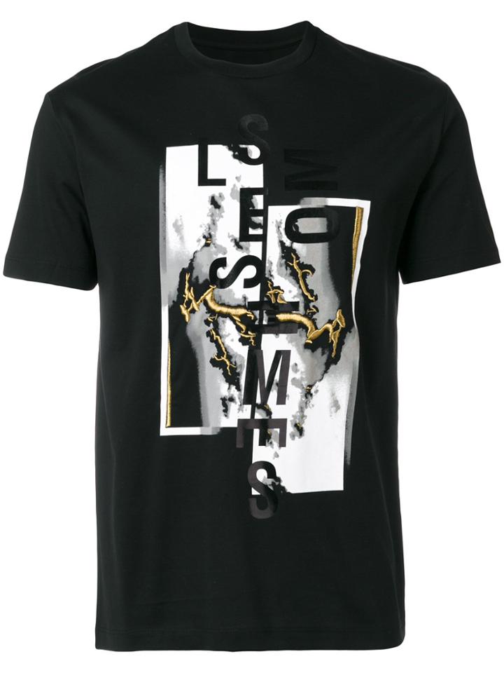 Les Hommes Printed T-shirt - Black