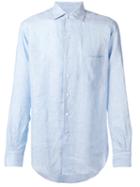 Loro Piana Chest Pocket Shirt, Men's, Size: Xxxl, Blue, Linen/flax