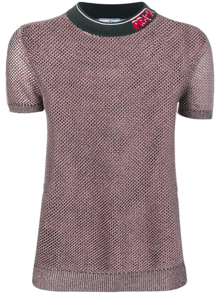 Prada Mesh T-shirt - Pink