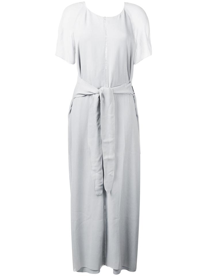 Lorena Antoniazzi Tie Waist Long Dress - Grey